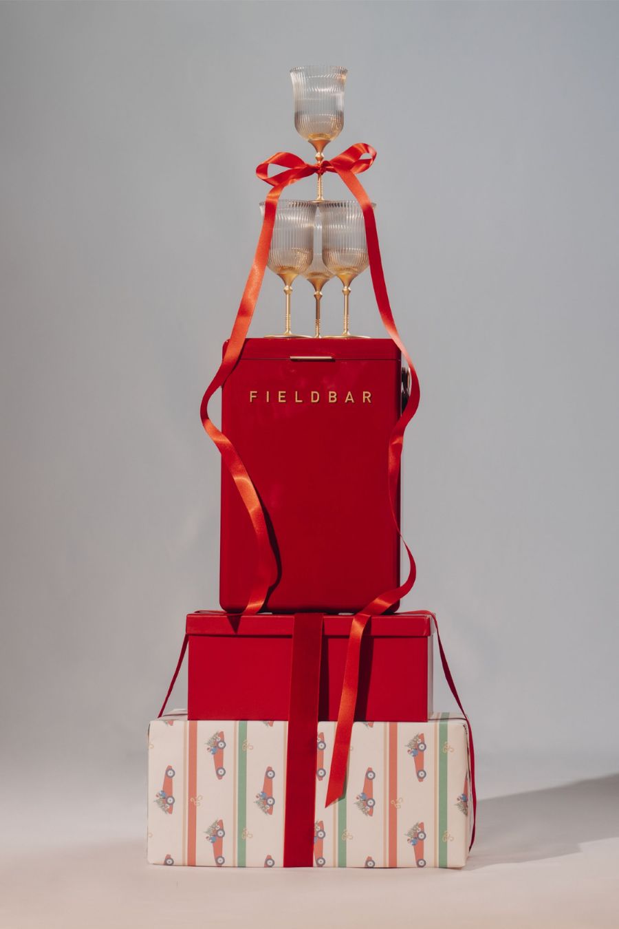 Drinks Box in Lobster Red by Fieldbar