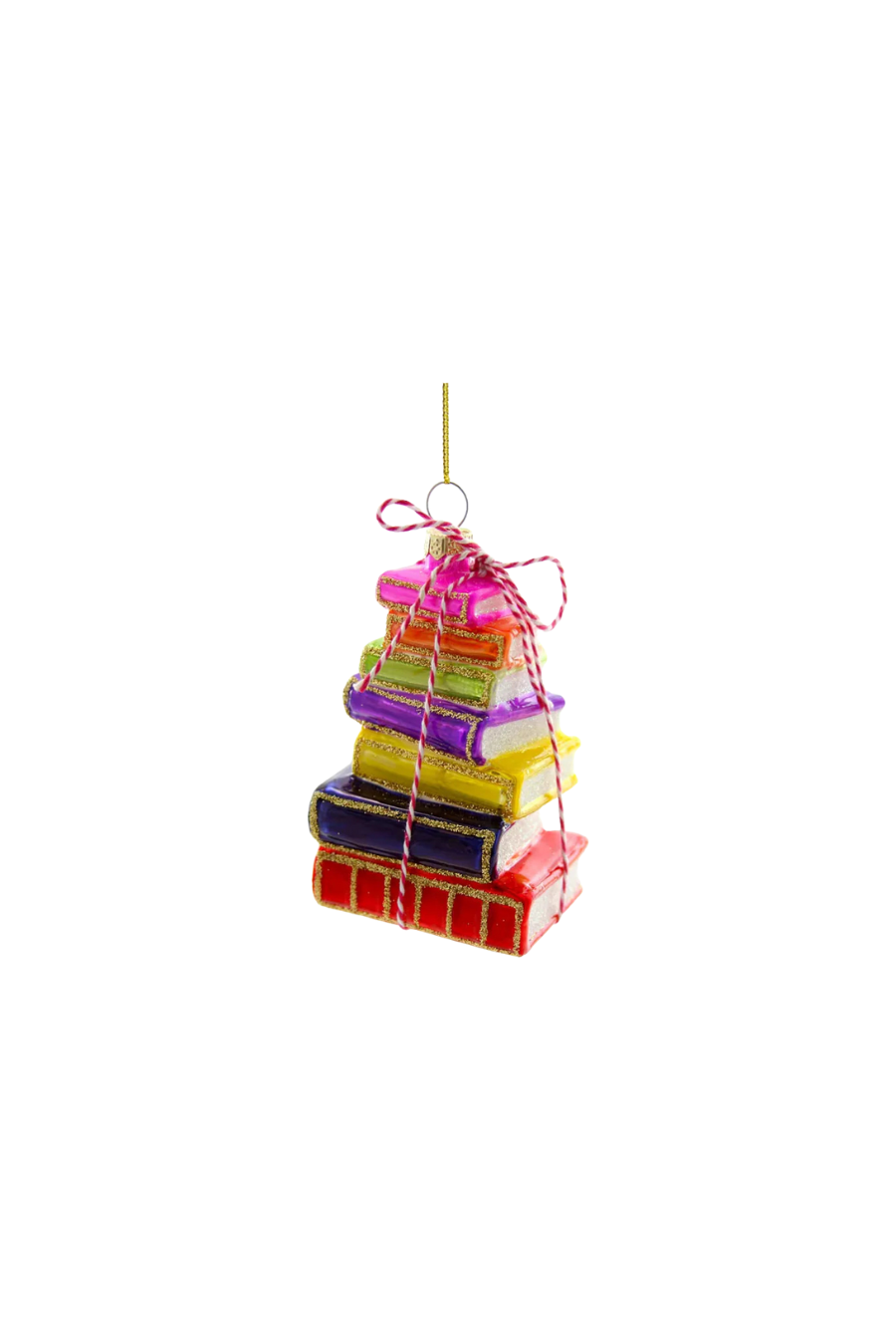 Stacked Tomes Bright Ornament