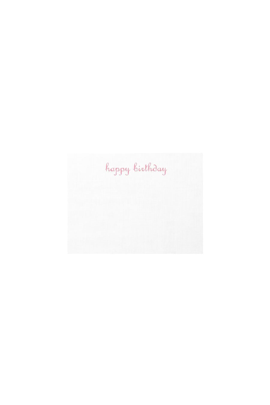 Happy Birthday Gift Enclosure in French Pink