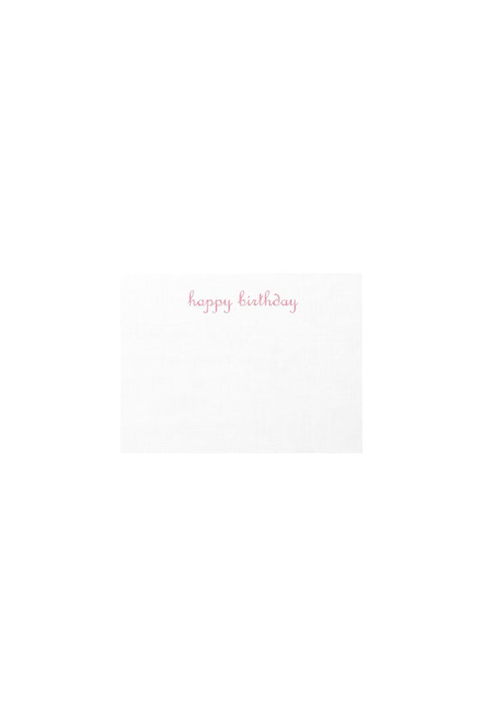 Happy Birthday Gift Enclosure in French Pink