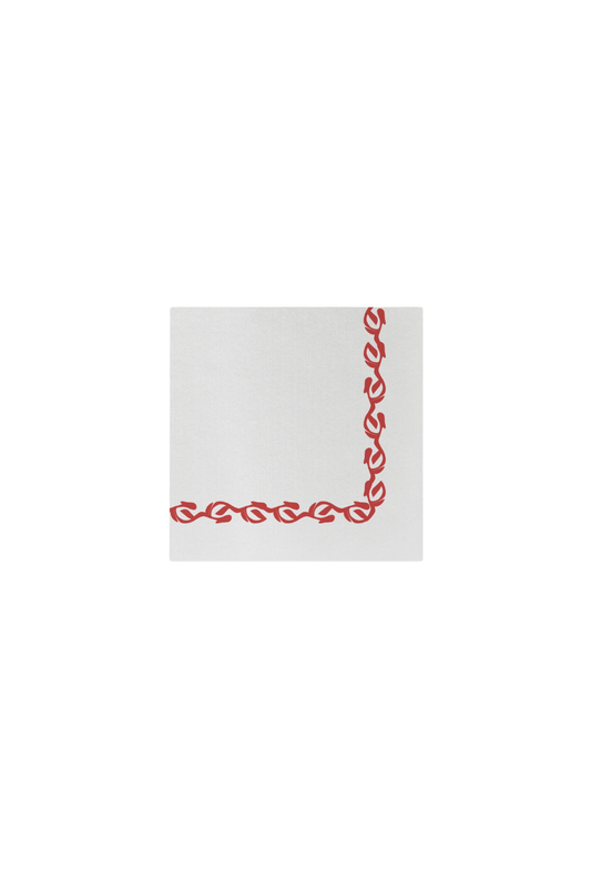 Papersoft Dinner Napkins in Florentine Red