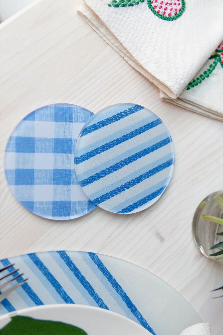 Blue Coasters Set of 4