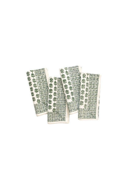 Elise Green Napkins | Set of 4