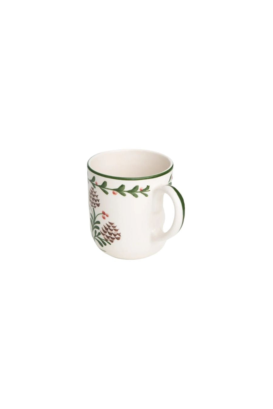 Holly & Pinecones Mug, Set of 2 by Pomegranate