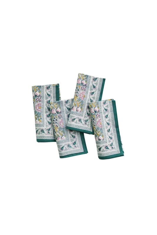 Garden Teal & Lilac Napkin Set