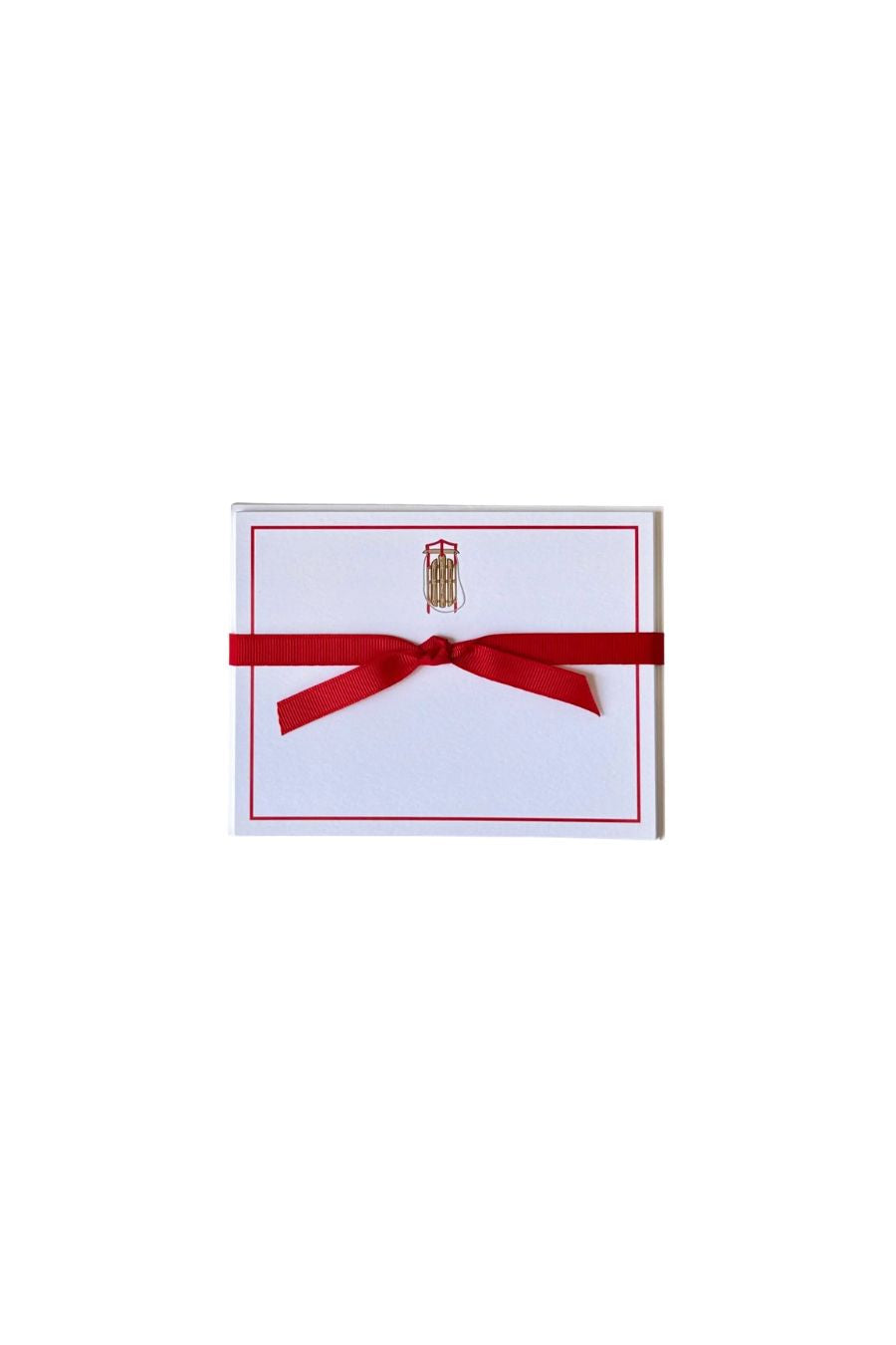 Sled Note Cards by Georgetown Paperie