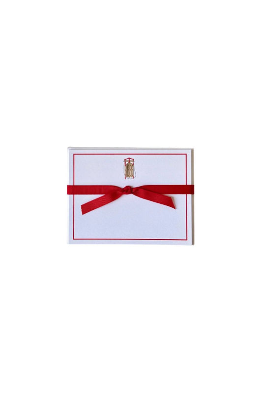 Sled Note Cards by Georgetown Paperie