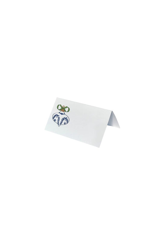 Ornament Placecards in Blue/Green by Georgetown Paperie