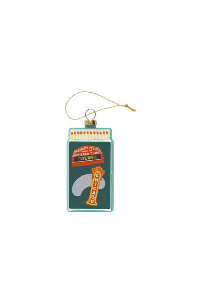 Chicago Matchbook Ornament by Furbish Studio