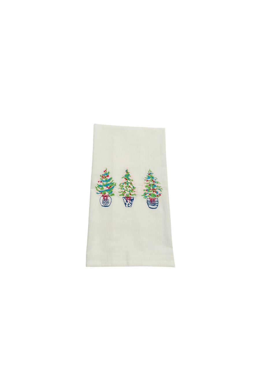 Frosted Jeweled Trees Trio Towel by Vibrantly Blue