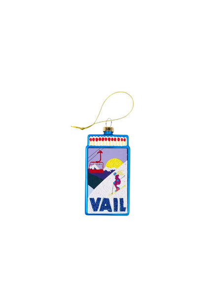 Vail Matchbook Ornament by Furbish Studio