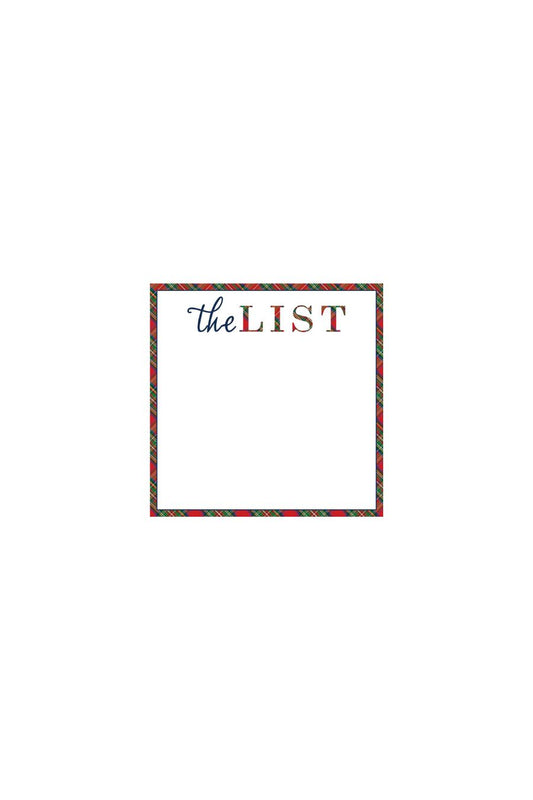 Tartan List Slab Notepads by WH Hostess