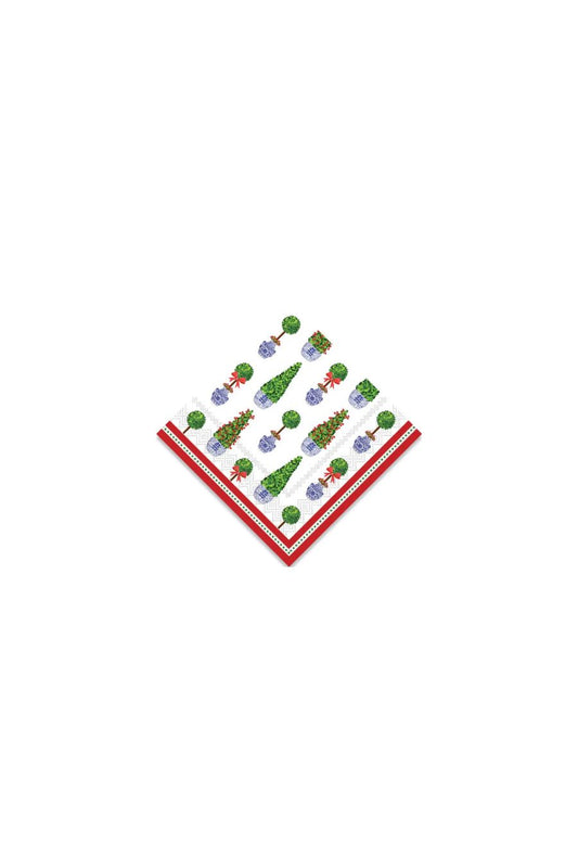 Christmas Topiaries Cocktail Napkins by WH Hostess