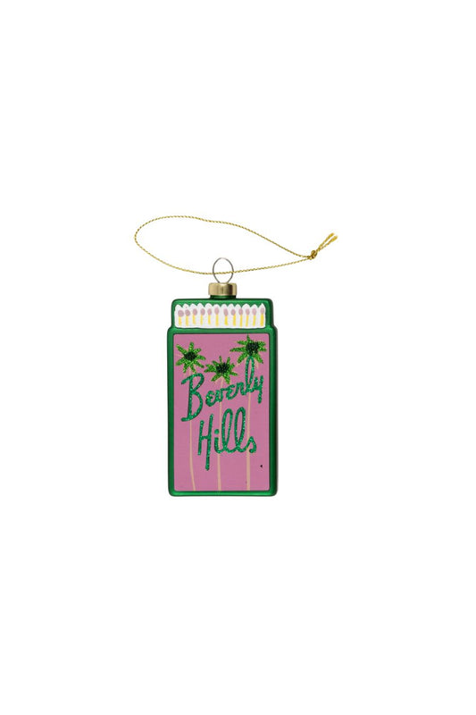 Beverly Hills Matchbook Ornament by Furbish Studio