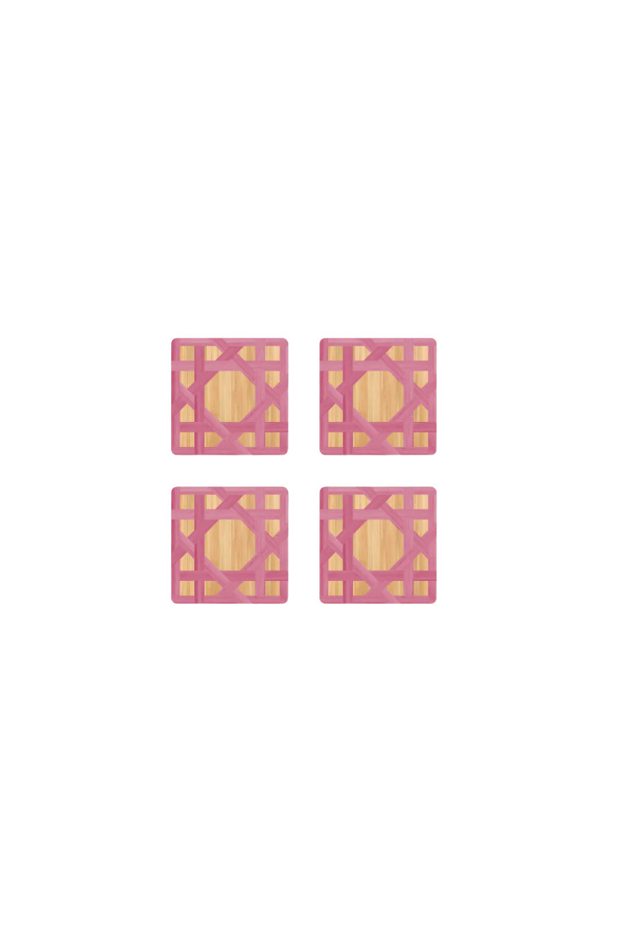 Epoch Square Coaster Sets in Pink