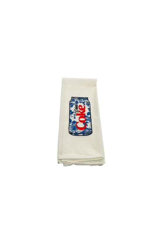 Chinoiserie Diet Coke Towel by Vibrantly Blue