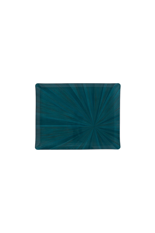 Soleil Serving Tray in Blue Canard