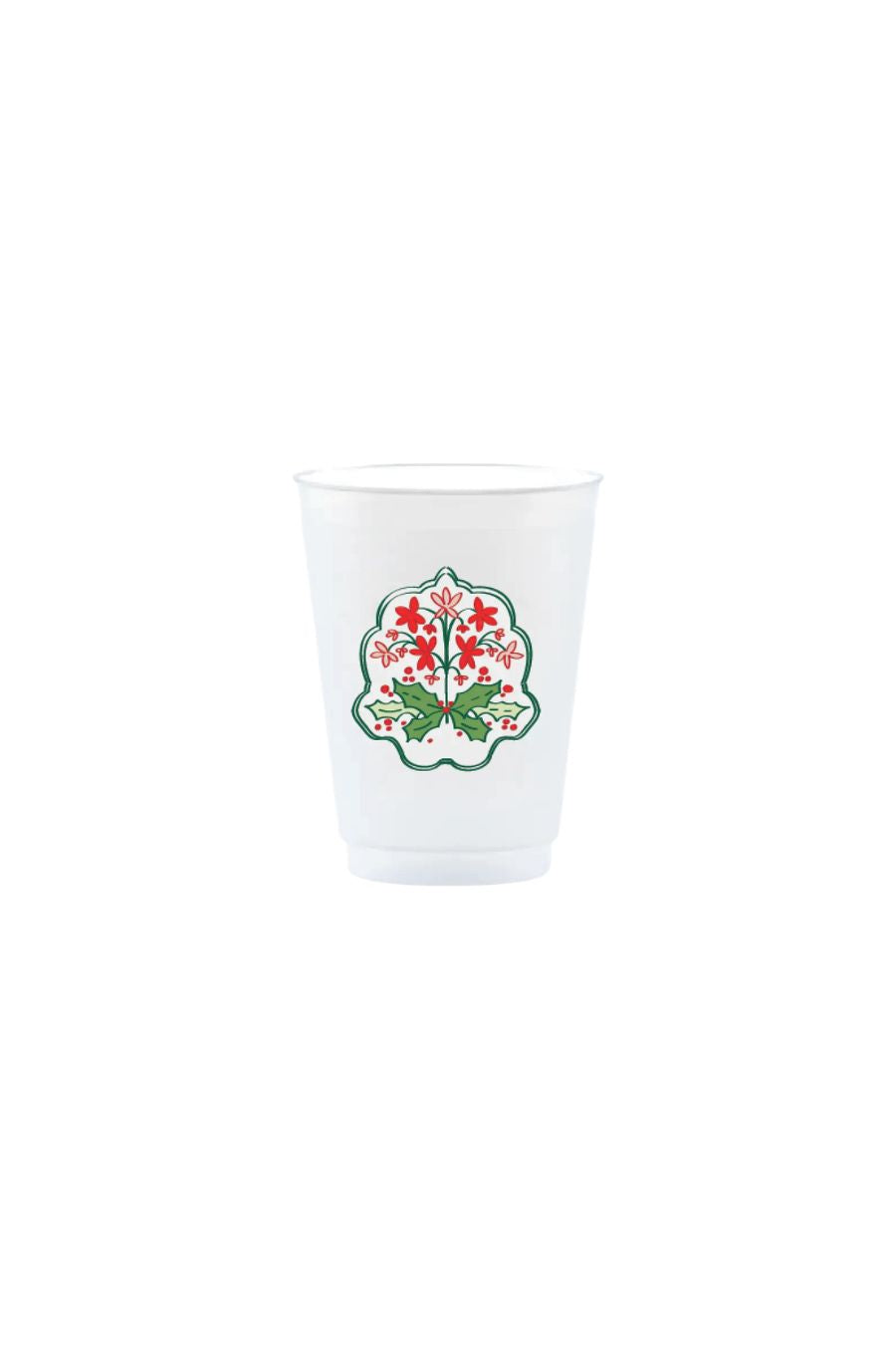 Holiday Bloom Shatterproof Cups by Georgetown Paperie