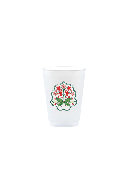 Holiday Bloom Shatterproof Cups by Georgetown Paperie