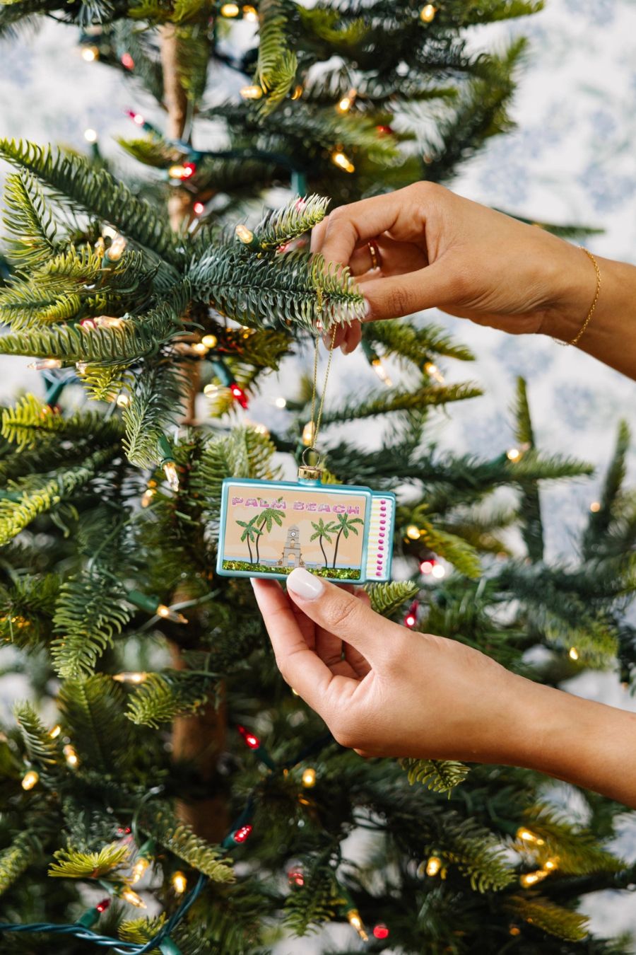 Palm Beach Matchbook Ornament by Furbish Studio