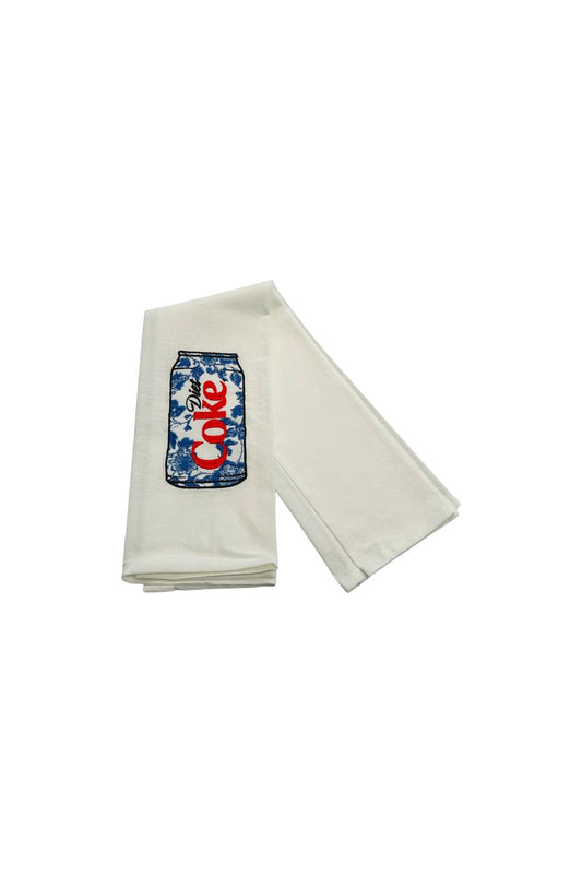 Chinoiserie Diet Coke Towel by Vibrantly Blue