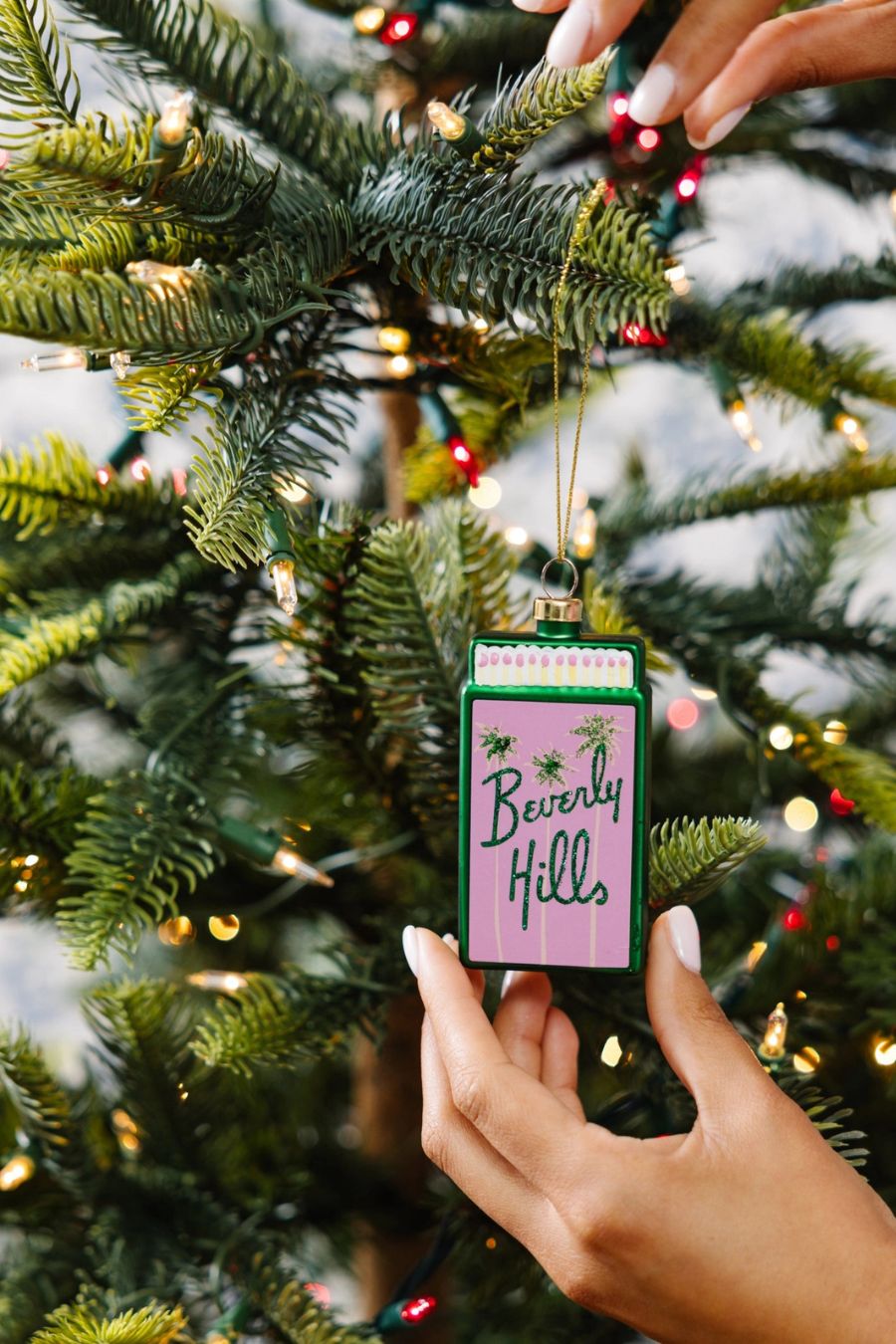Beverly Hills Matchbook Ornament by Furbish Studio