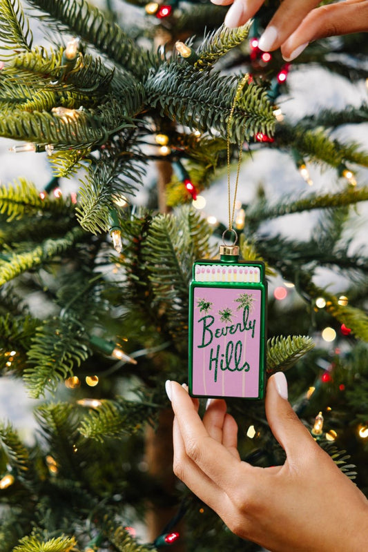 Beverly Hills Matchbook Ornament by Furbish Studio