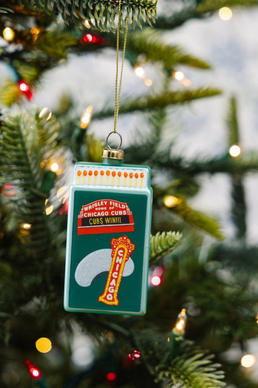 Chicago Matchbook Ornament by Furbish Studio