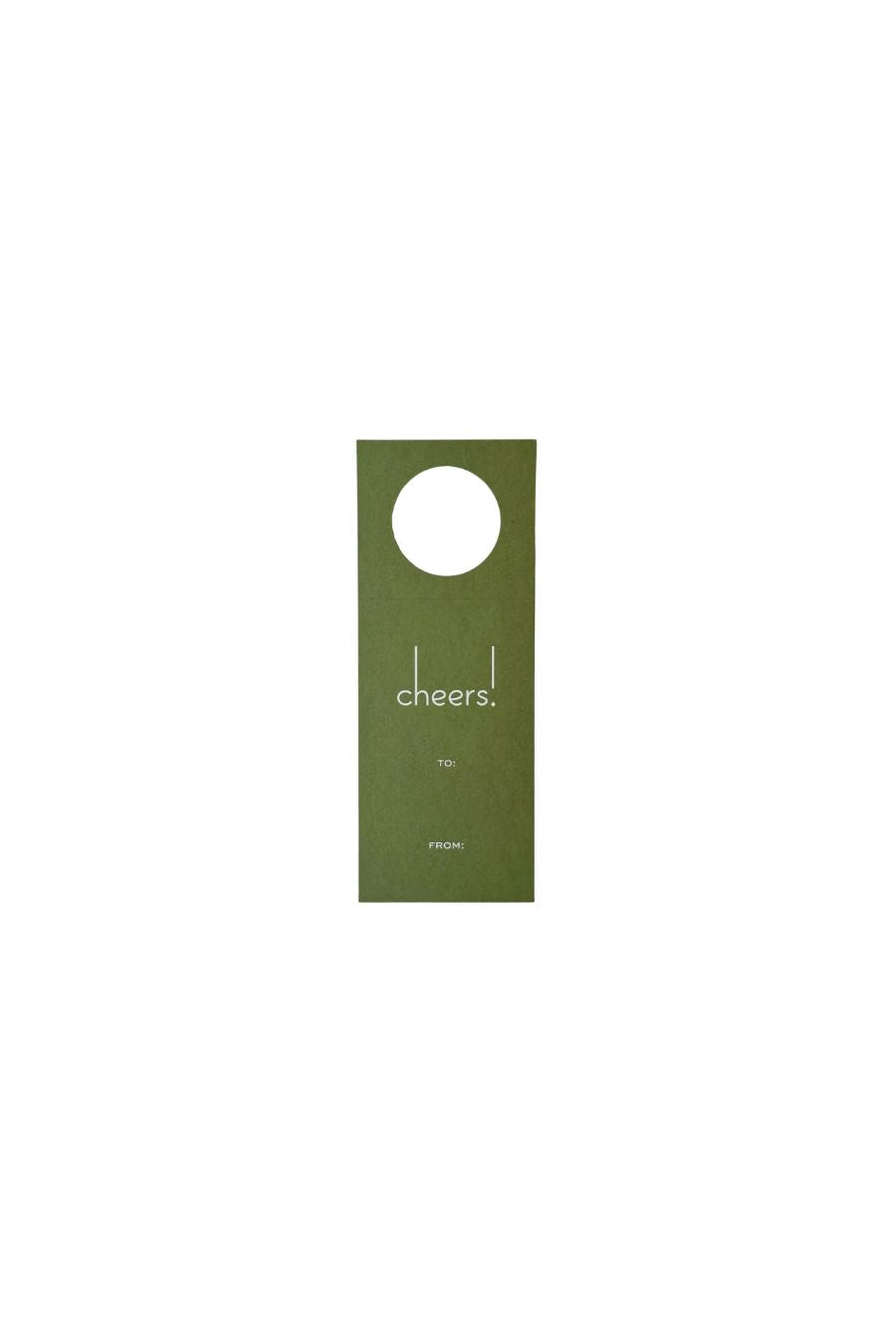 Cheers Wine Tags in Green by Georgetown Paperie