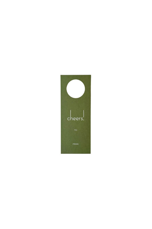 Cheers Wine Tags in Green by Georgetown Paperie