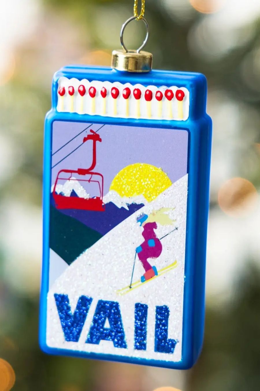 Vail Matchbook Ornament by Furbish Studio