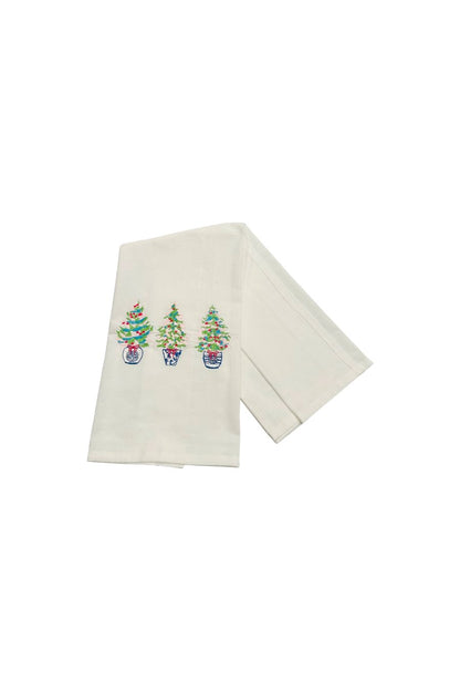 Frosted Jeweled Trees Trio Towel by Vibrantly Blue
