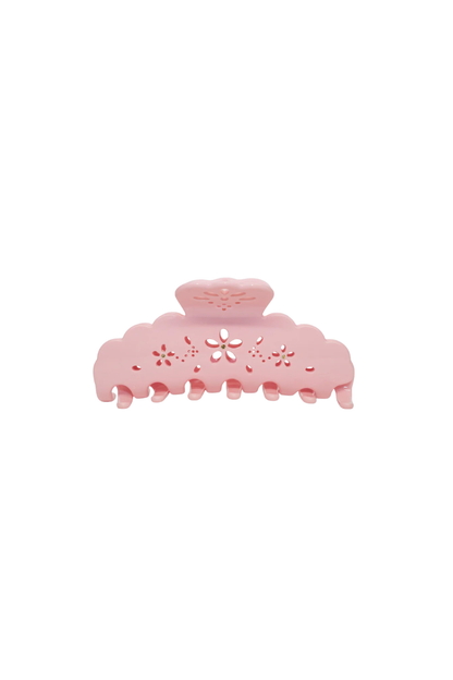 Big Effing Clip in Rose Fleur Eyelet