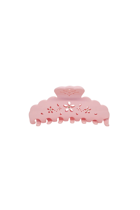 Big Effing Clip in Rose Fleur Eyelet
