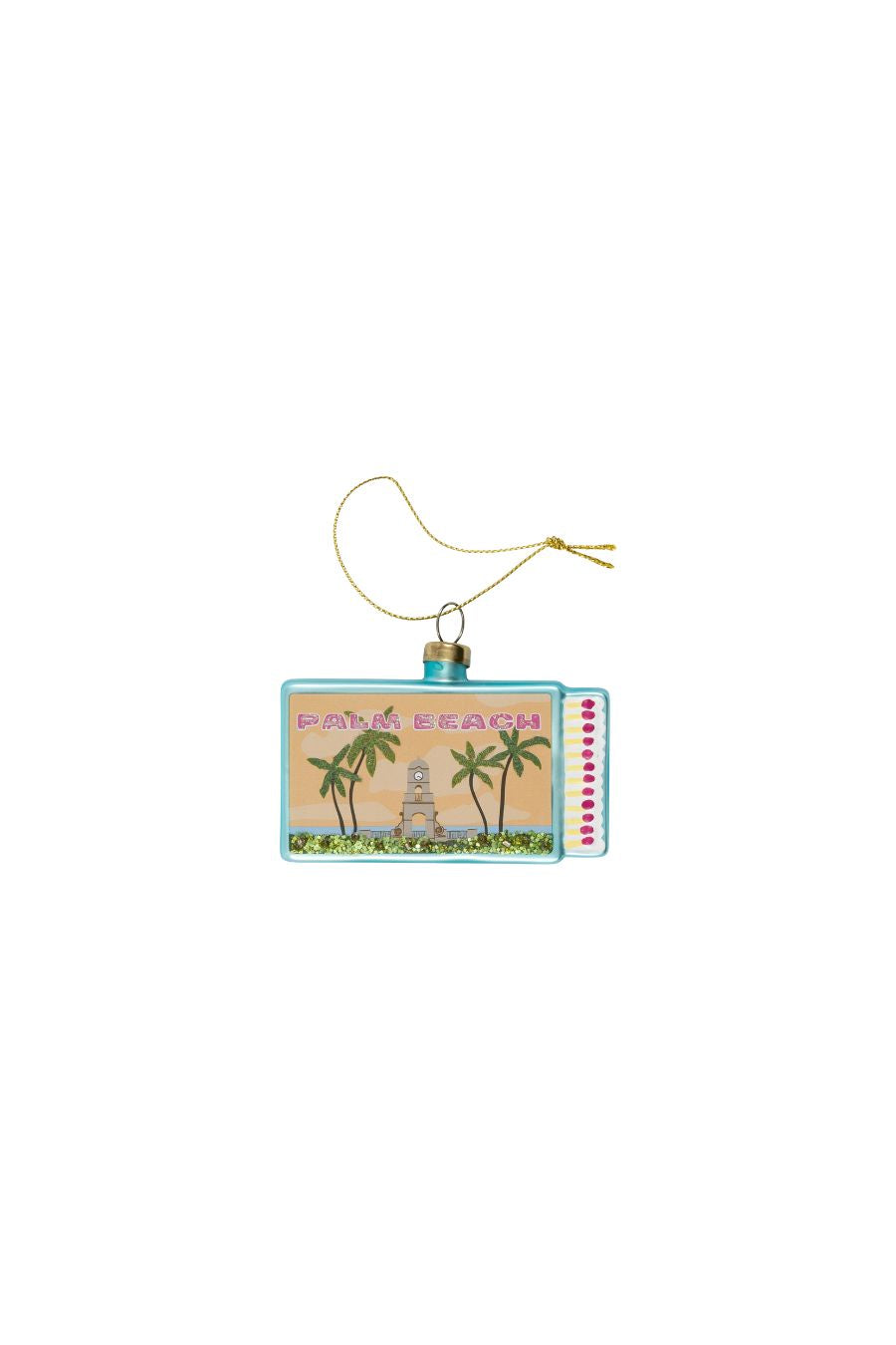 Palm Beach Matchbook Ornament by Furbish Studio