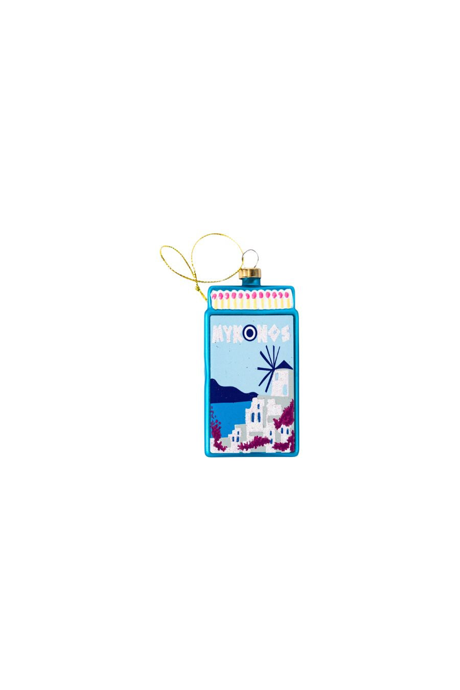Mykonos Matchbook Ornament by Furbish Studio