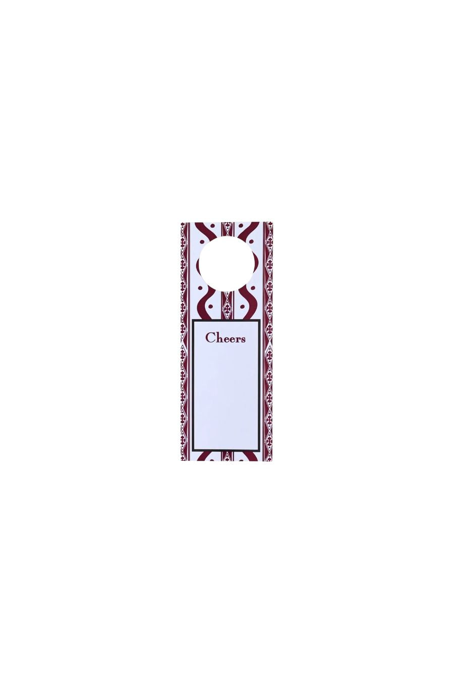 Ikat Wine Tags in Brown