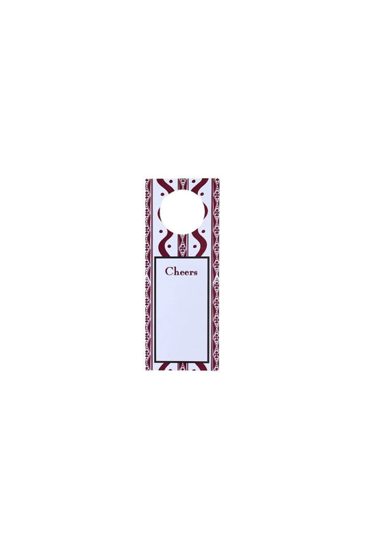 Ikat Wine Tags in Brown