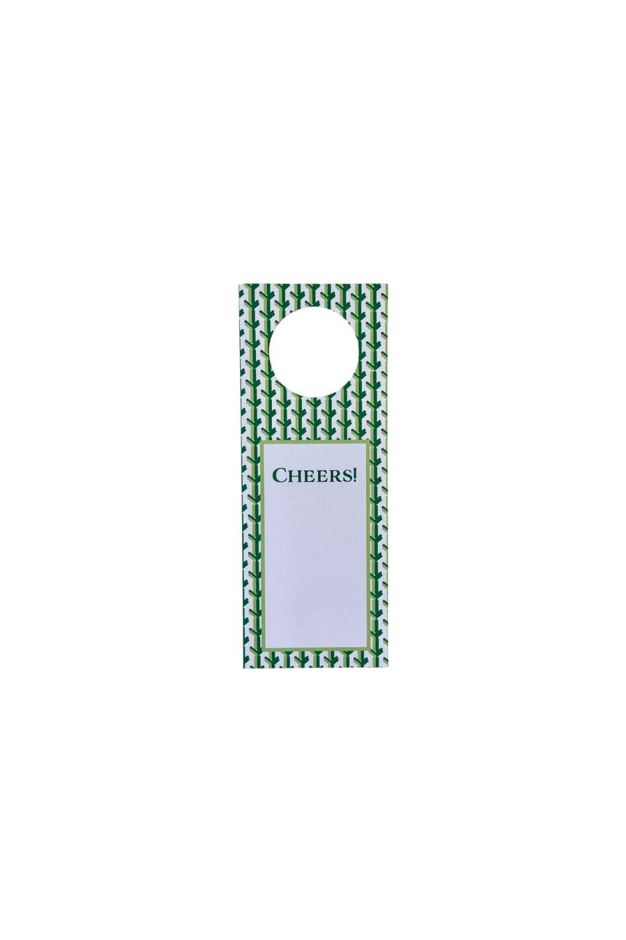 Cheers Wine Tags Green