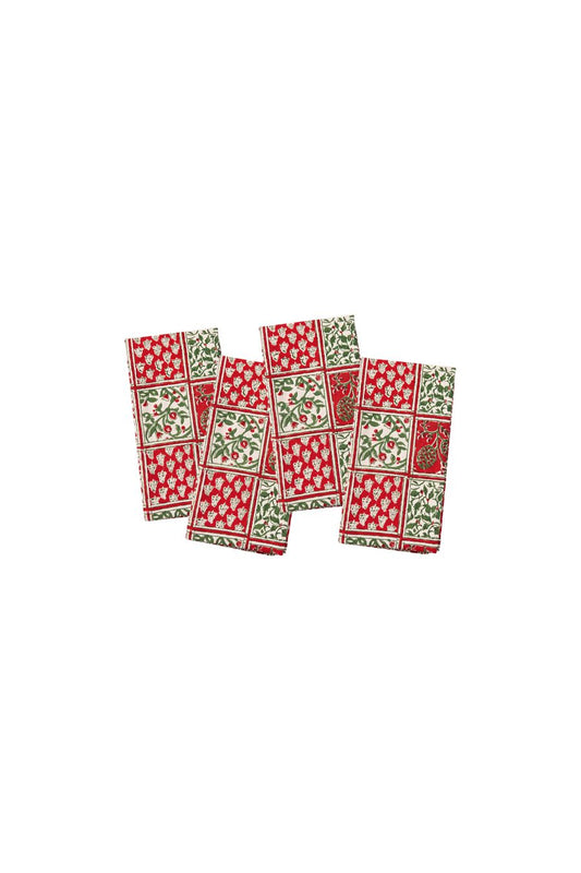 Holiday Patchwork Napkins | Set of 4