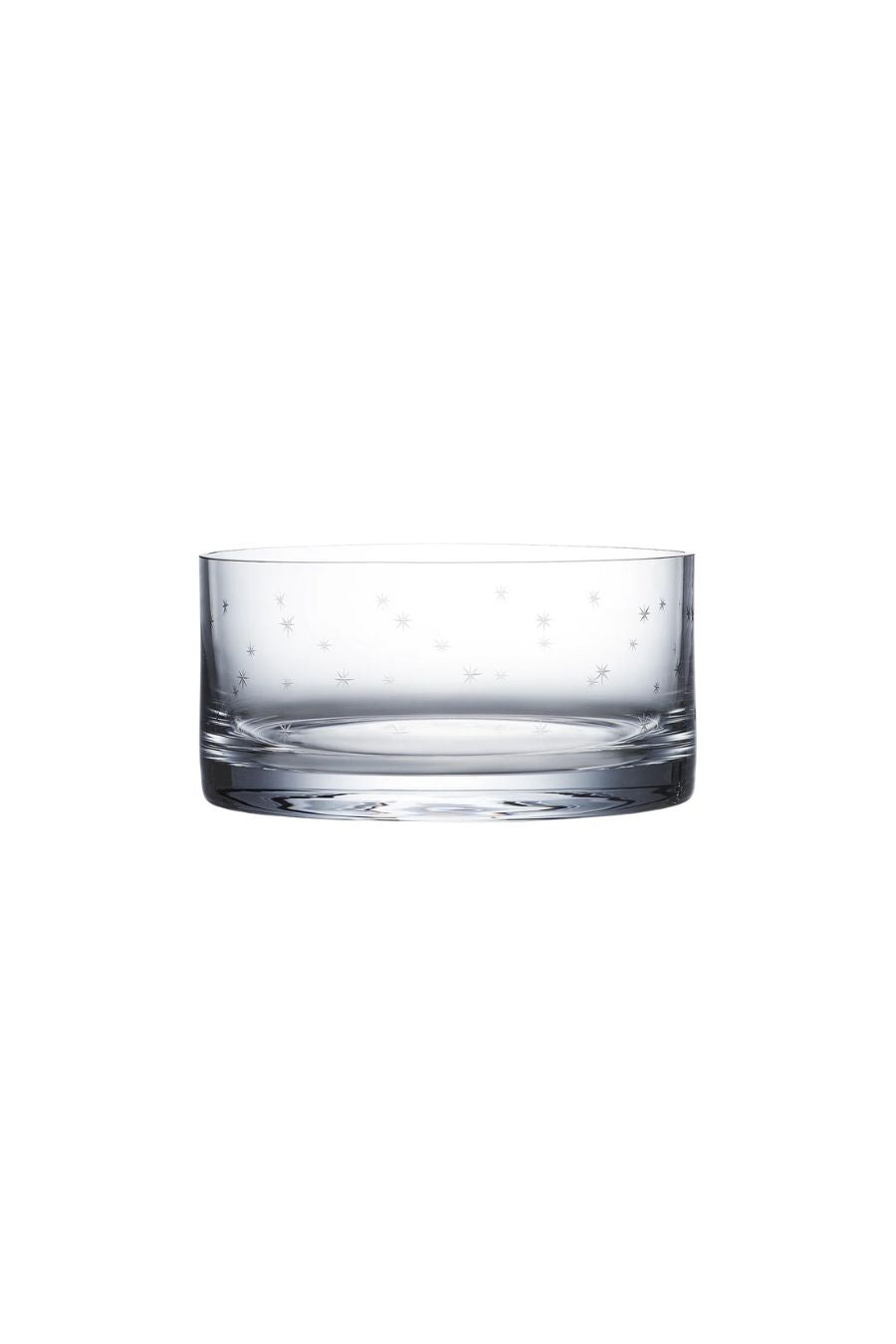 Crystal Ice Dish with Stars Design