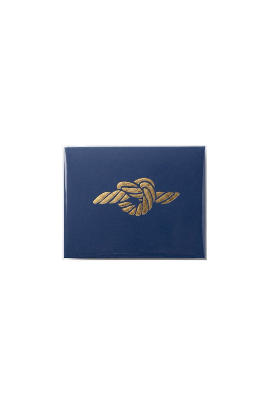 Navy Rope Knot Card
