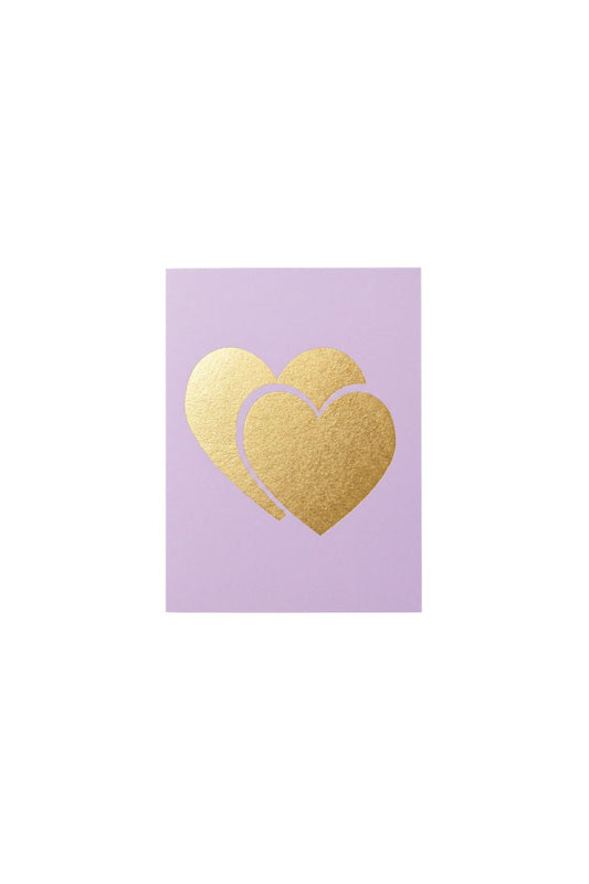 Grapesicle Overlapping Hearts Card
