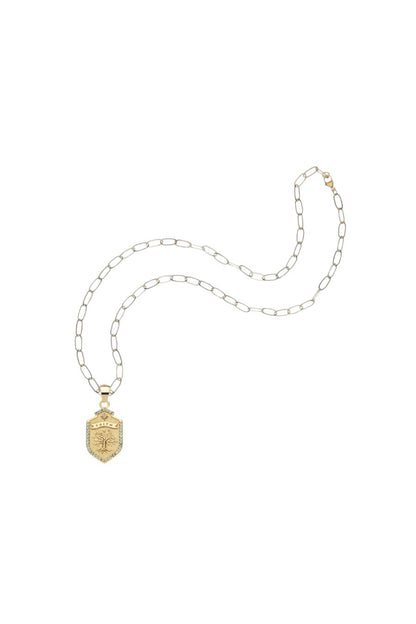 FAITH Shield Necklace