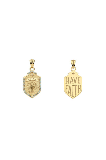FAITH Shield Necklace