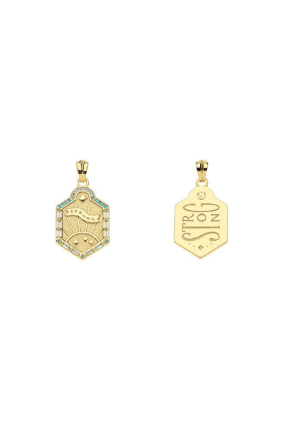 STRONG Shield Necklace