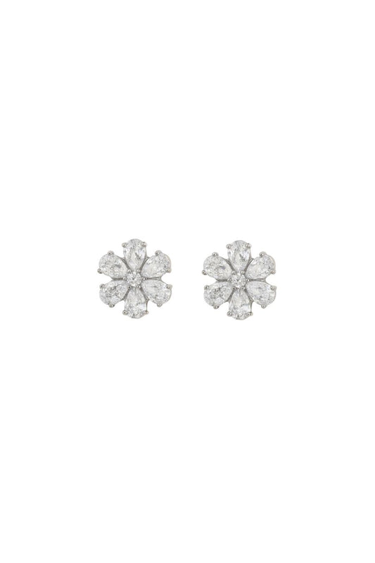 Holly Stud in White Gold