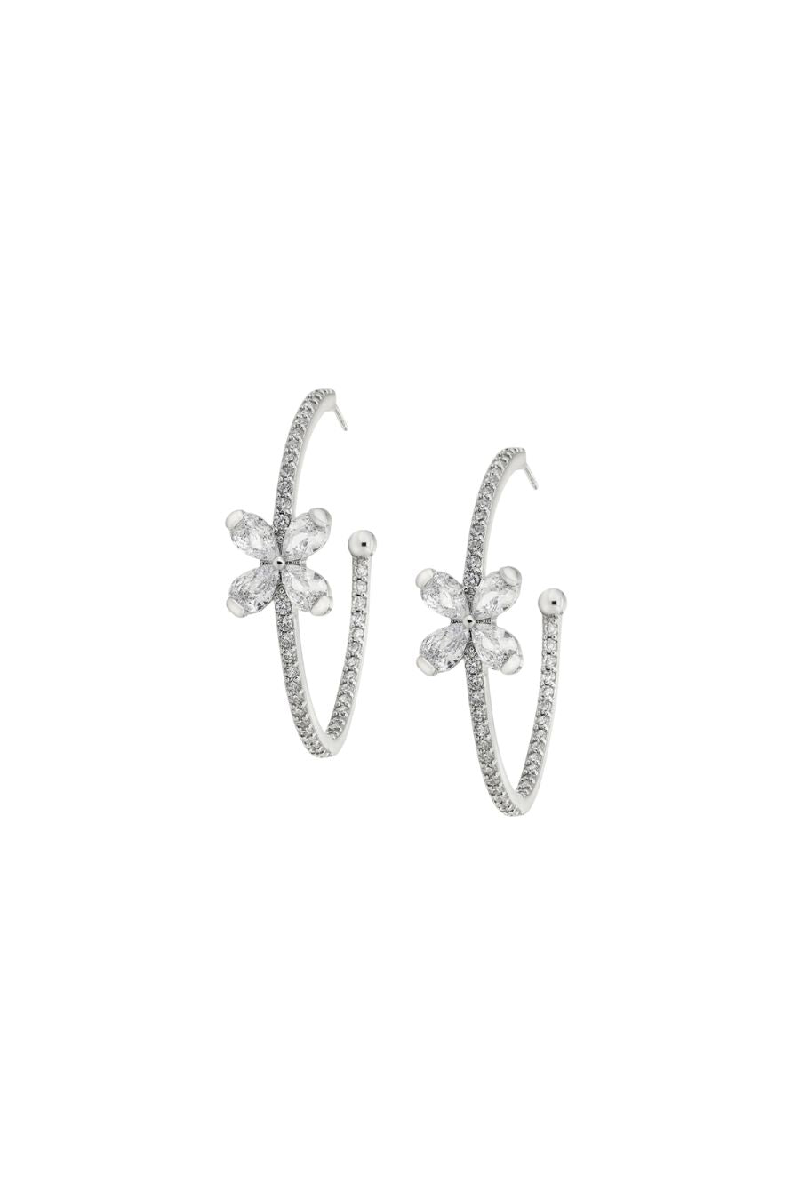 Iona Hoop in White Gold