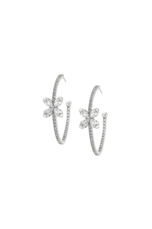 Iona Hoop in White Gold
