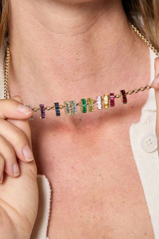Ruby Baguette Big Bead